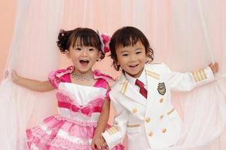 ３才七五三写真　みのりちゃん＆あきとくん①.JPG