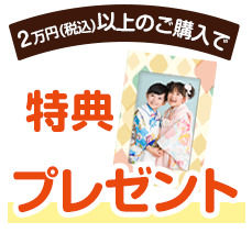 税込2万円以上のご購入で特典プレゼント